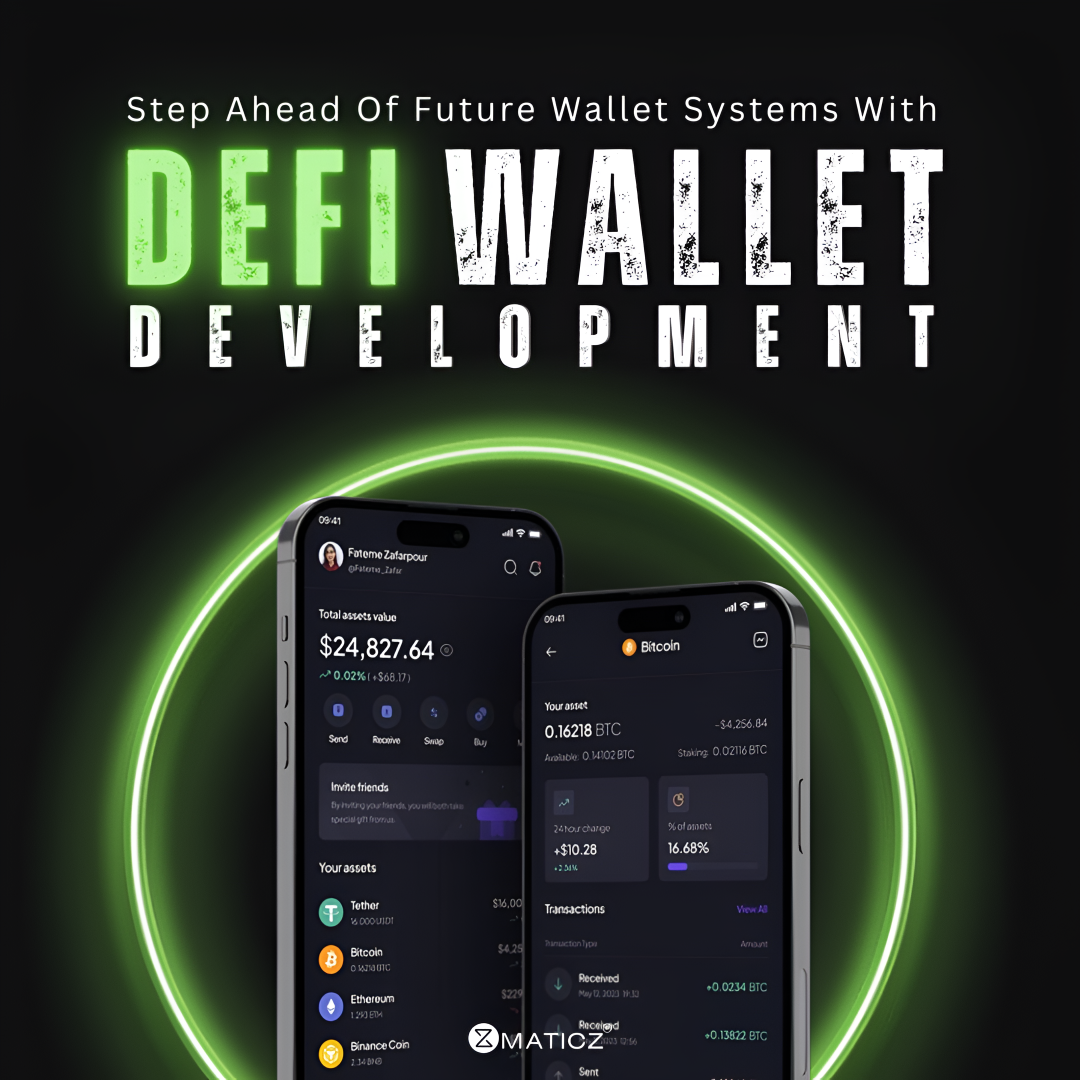 Unlock success with powerful DeFi Wallet capabilities with Maticz