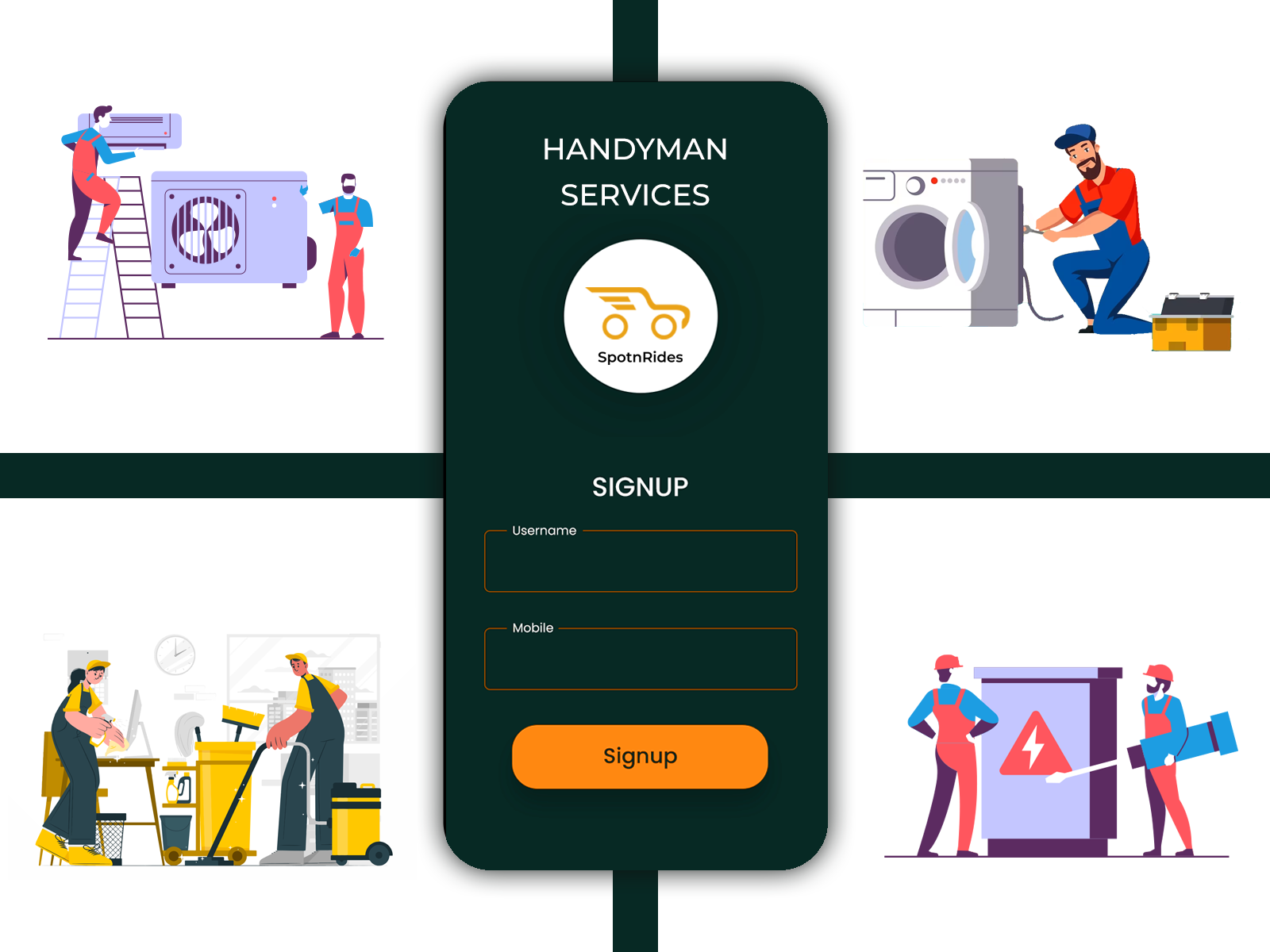 Create Your Handyman App Like Uber – SpotnRides