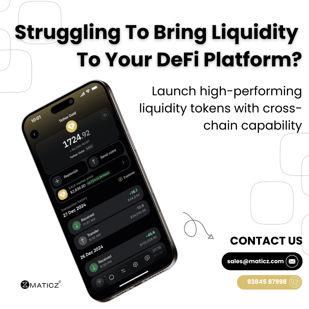 Launch Your Own DeFi Token with Maticz – The blockchain leader