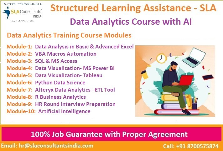 2 Free Demo Classes for Data Analytics Course by “SLA Consultants Delhi”