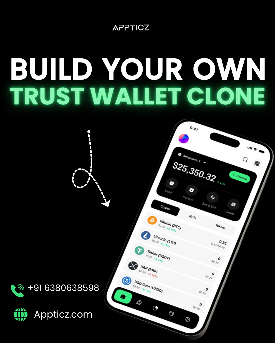 Launch Your Own Non-Custodial Crypto Wallet Like Trust Wallet 