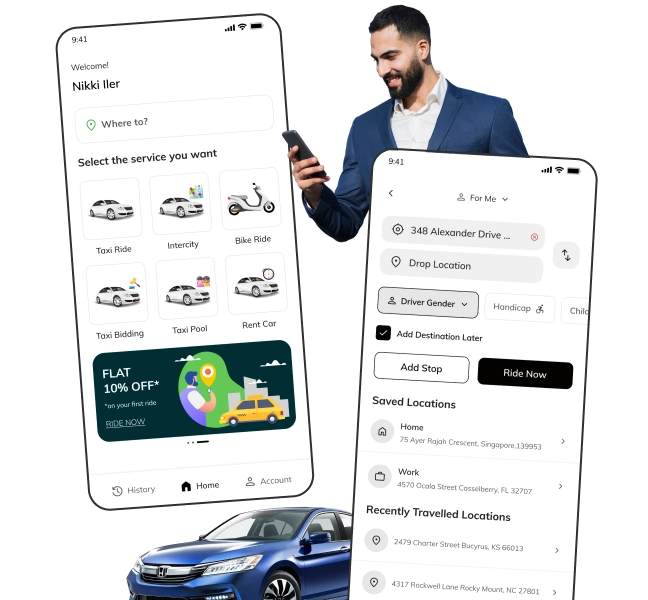 FOX-TAXI – White-Label Uber Clone App for On-Demand Taxi Services