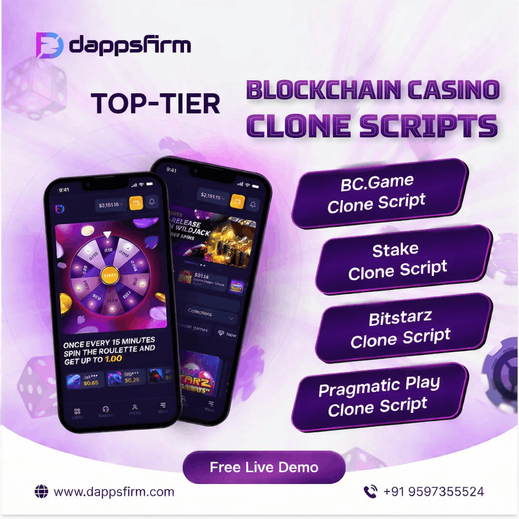 Secure Blockchain Casino Clone Script With Free Demo and Launch Support