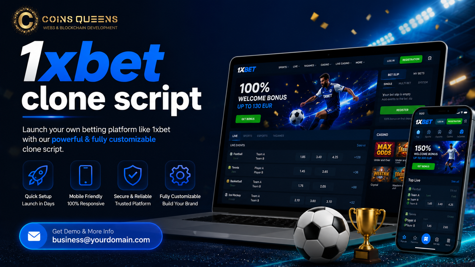 Exclusive Offer on Advanced 1xBet Clone Script – Start Your Sportsbook Business