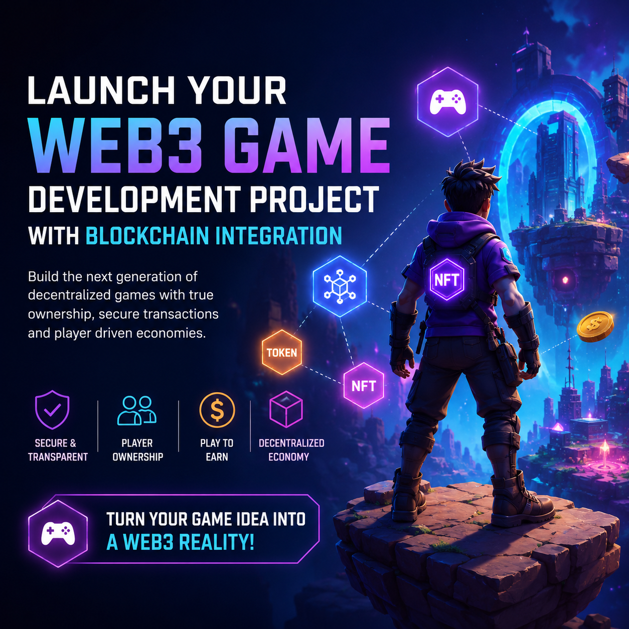 Launch Your Web3 Game Development Project with Blockchain Integration