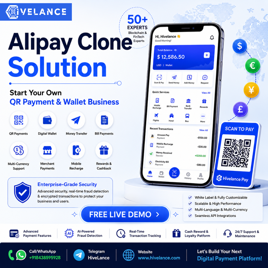 Alipay Clone Solution – Start Your Own QR Payment & Wallet Business
