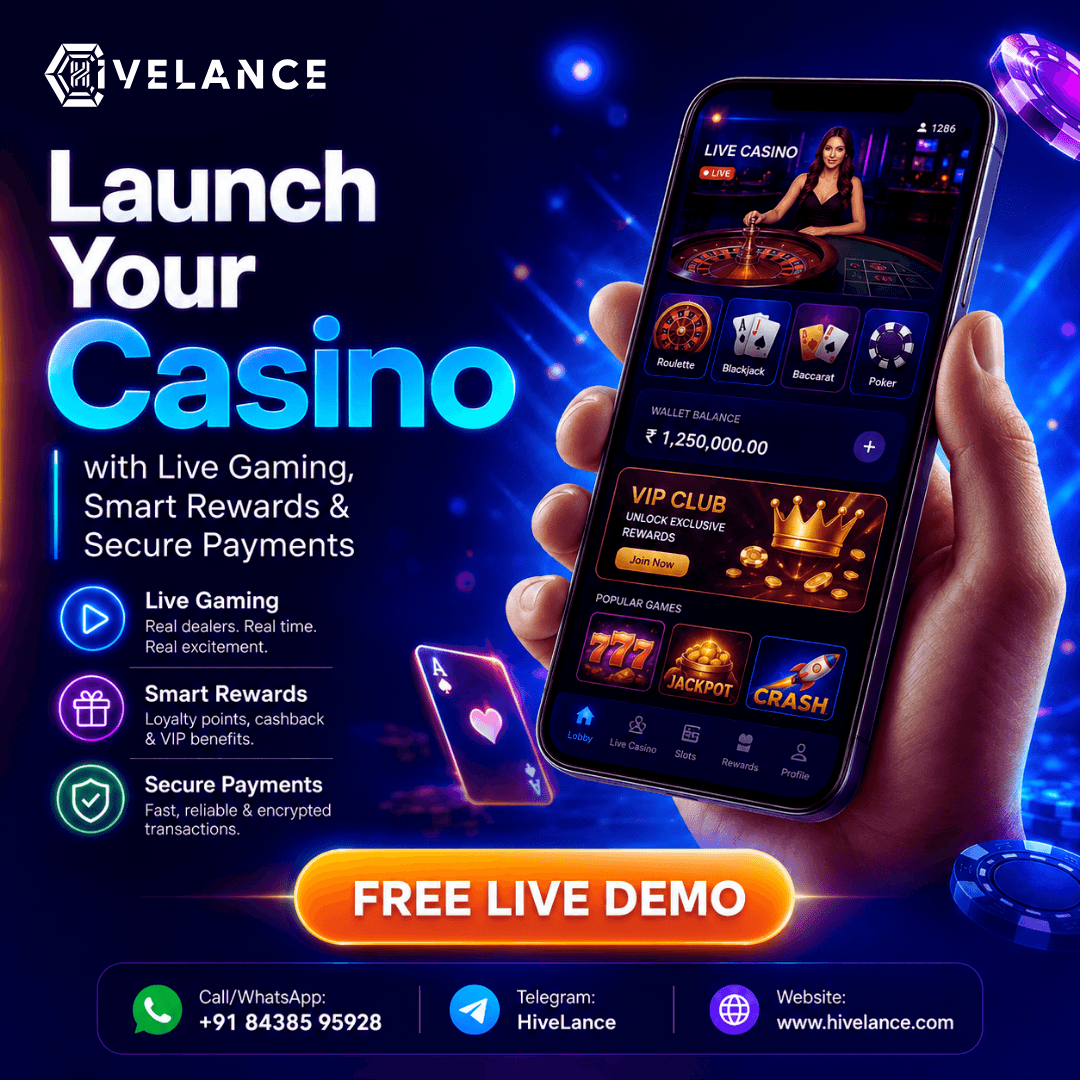 Launch Your Casino with Live Gaming, Smart Rewards & Secure Payments