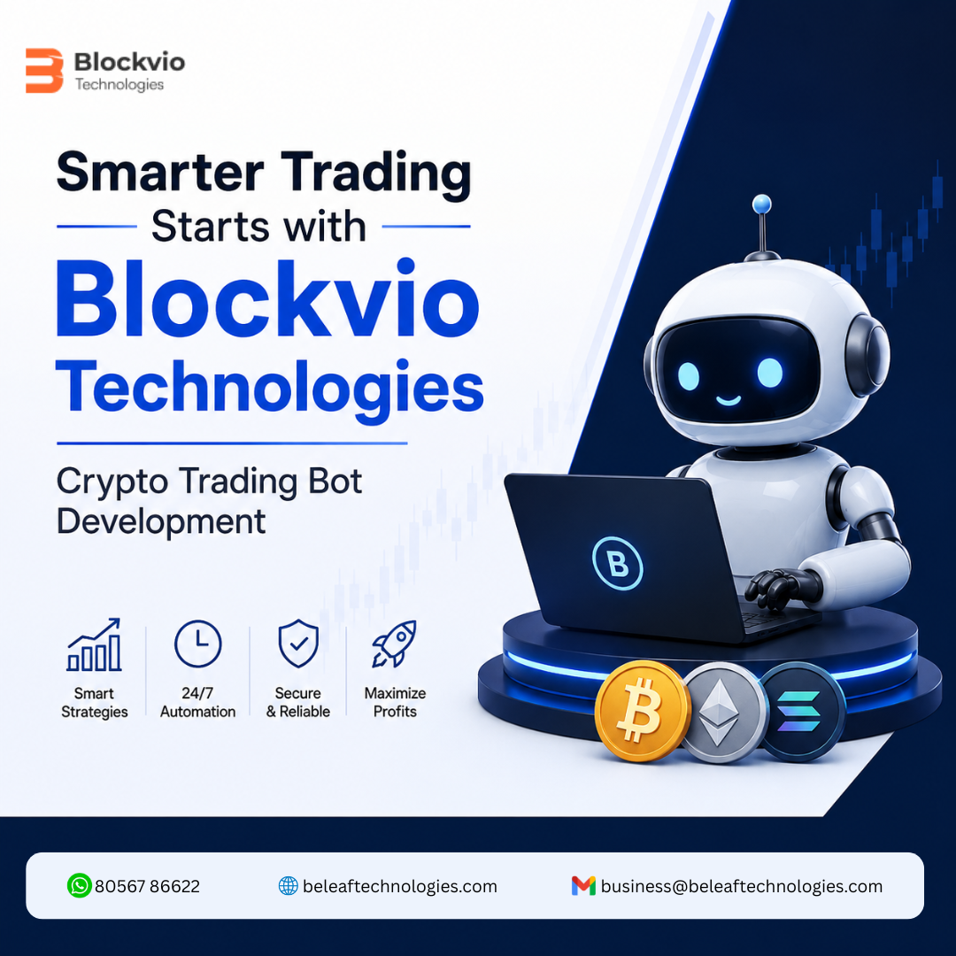 Smarter Trading Starts with Blockvio Technologies Crypto Trading Bot Development