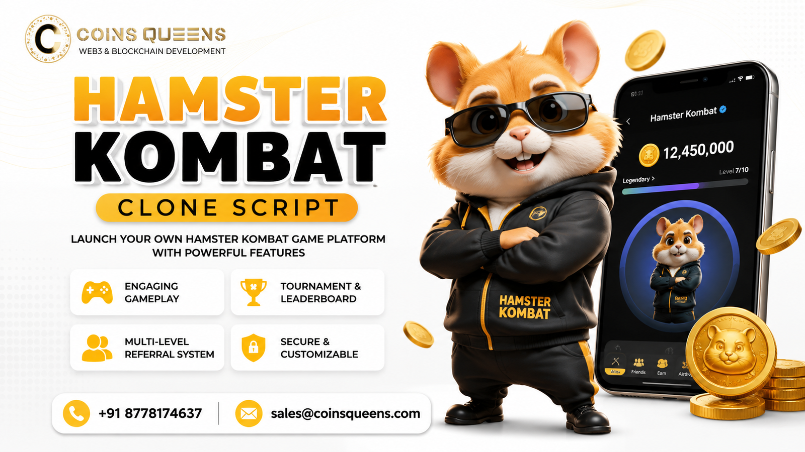 Premium Hamster Kombat Clone Script for Instant Game Launch